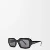 Rectangular Slim sunglasses Black