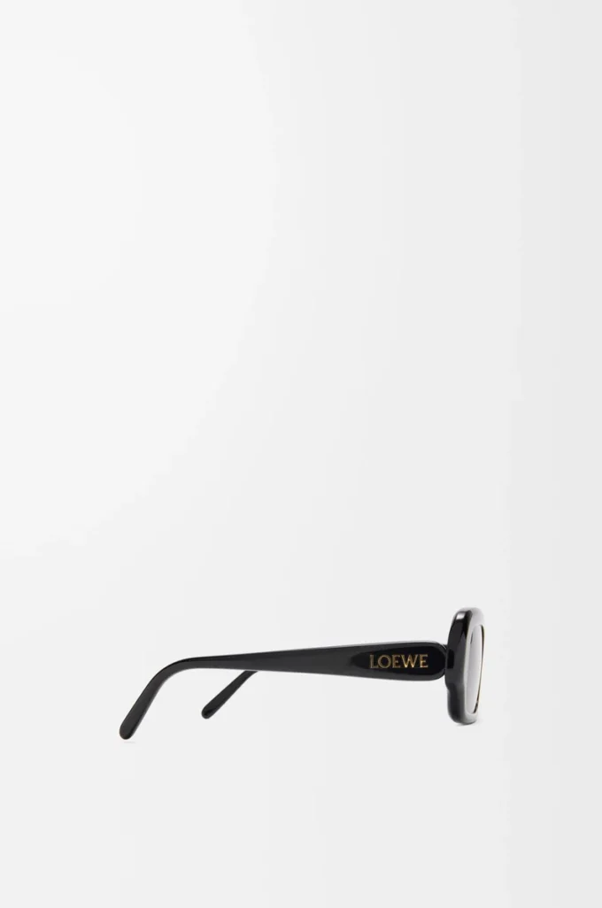 Rectangular Slim sunglasses Black