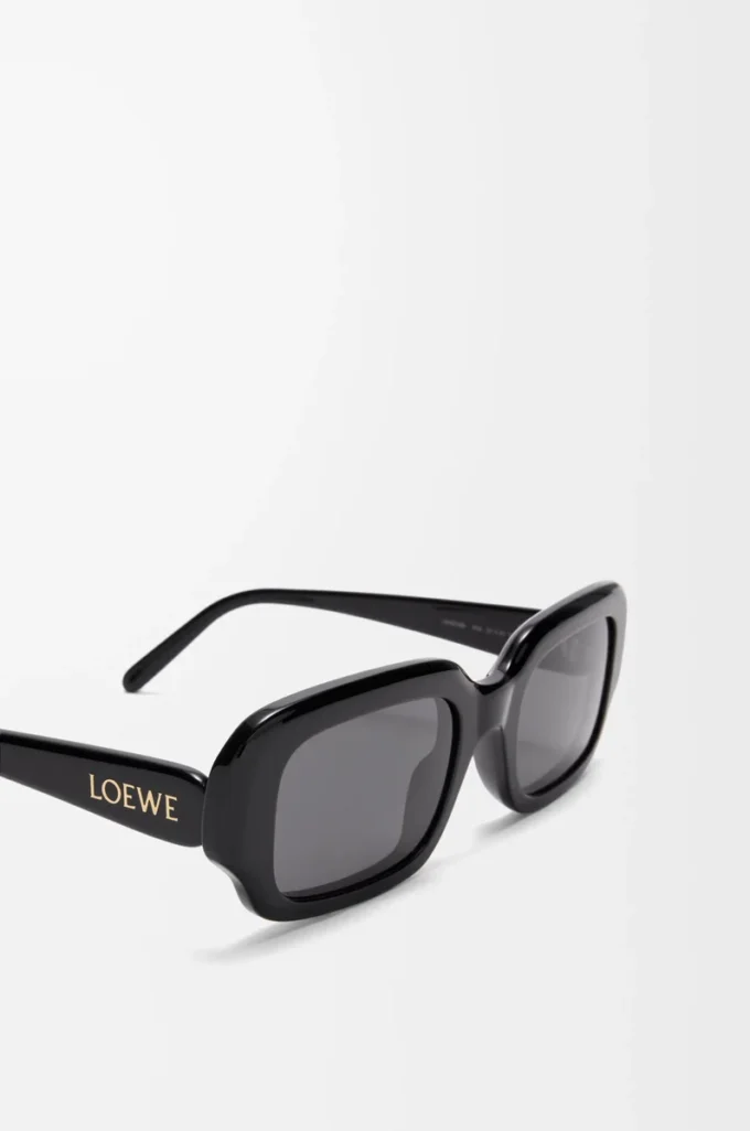 Rectangular Slim sunglasses Black