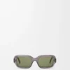 Rectangular Slim sunglasses Grey