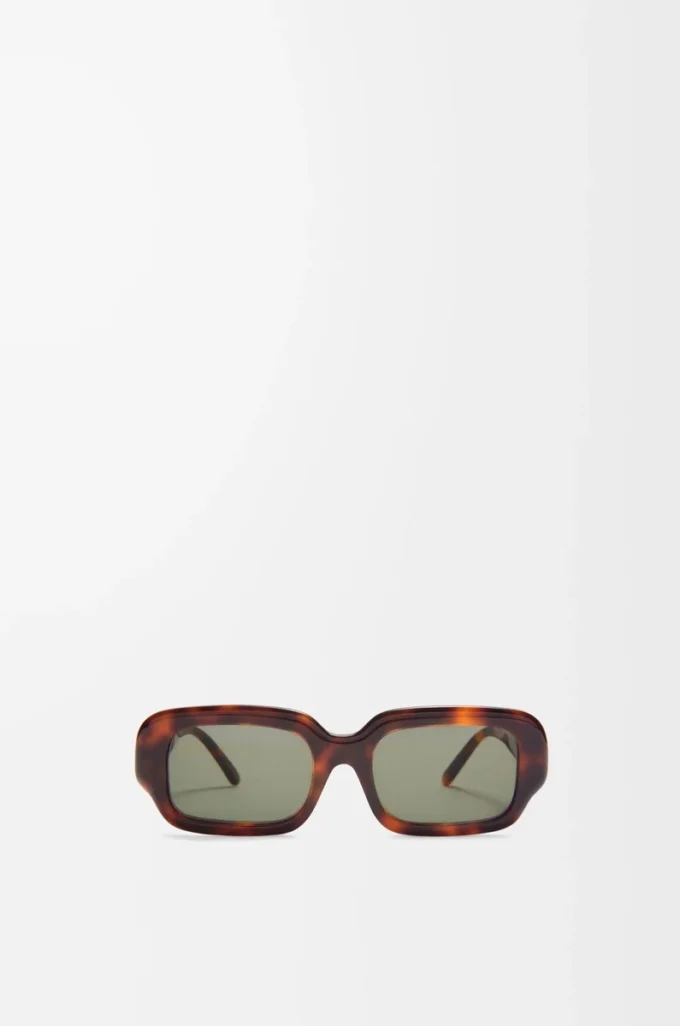 Rectangular Slim sunglasses Havana