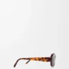 Rectangular Slim sunglasses Havana