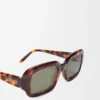 Rectangular Slim sunglasses Havana