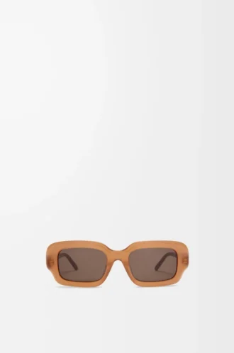Rectangular Slim sunglasses Light Caramel