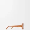 Rectangular Slim sunglasses Light Caramel