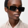 Rectangular sunglasses Black