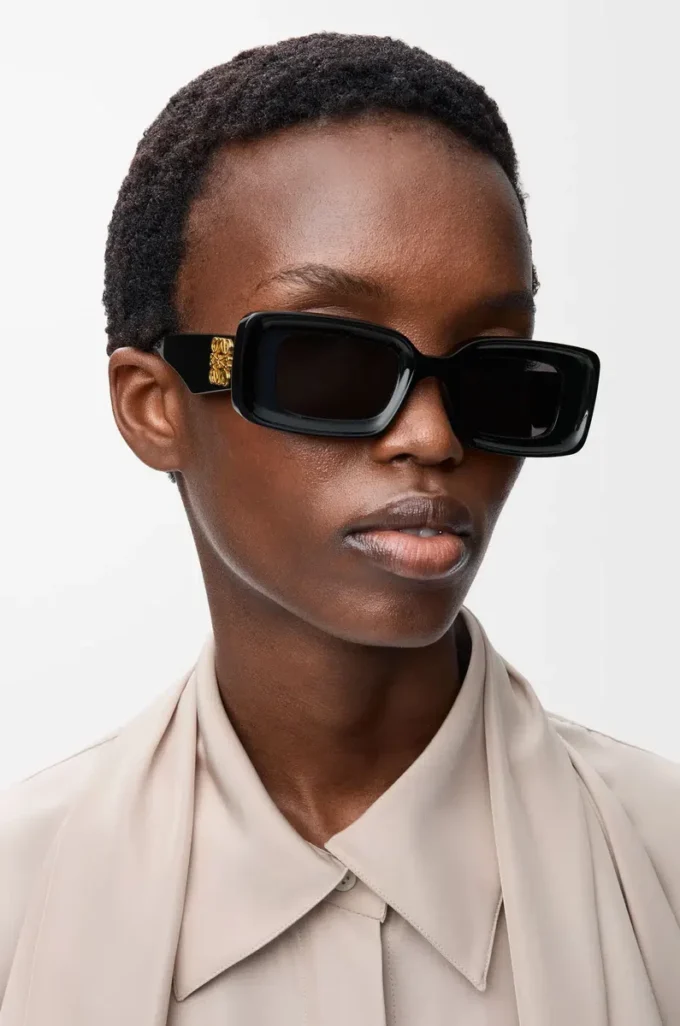 Rectangular sunglasses Black