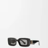 Rectangular sunglasses Black