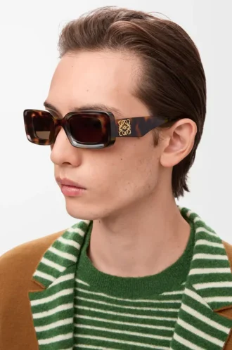 Rectangular sunglasses Havana