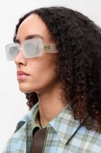 Rectangular sunglasses White