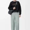 Regular fit sweatshirt in cotton Black