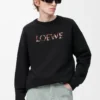 Regular fit sweatshirt in cotton Black