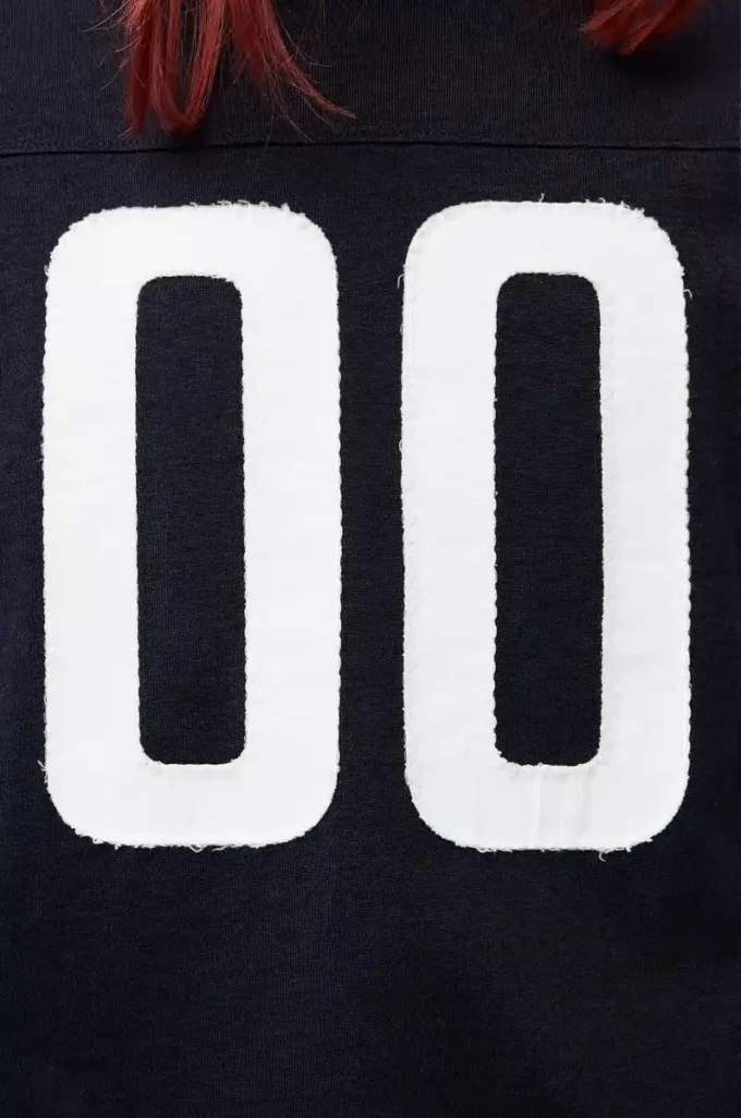 Regular fit T-shirt in cotton and viscose Dark Navy
