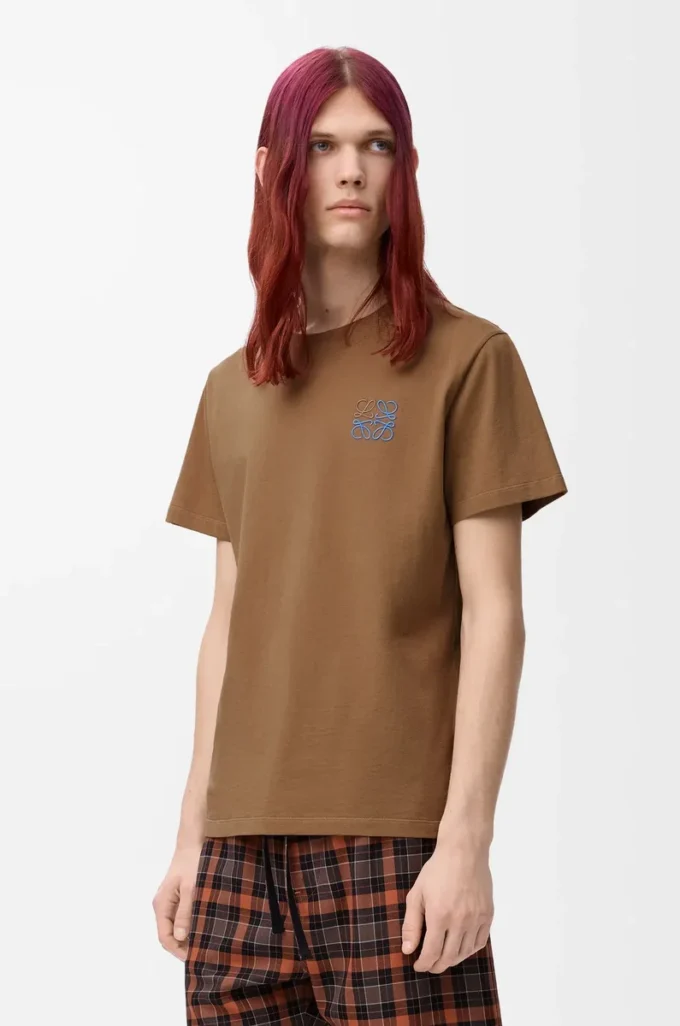 Regular fit T-shirt in cotton Camel Regular fit T-shirt in cotton Camel