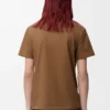 Regular fit T-shirt in cotton Camel Regular fit T-shirt in cotton Camel