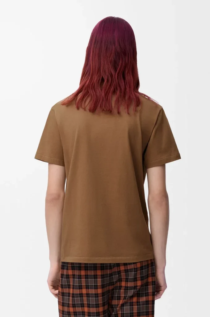 Regular fit T-shirt in cotton Camel Regular fit T-shirt in cotton Camel
