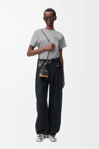 Regular fit T-shirt in cotton Grey Melange Regular fit T-shirt in cotton Grey Melange