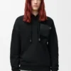 Relaxed fit hoodie in cotton Black