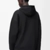 Relaxed fit hoodie in cotton Black