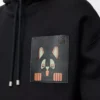 Relaxed fit hoodie in cotton Black