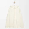 Relaxed fit hoodie in cotton White Ash