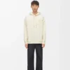 Relaxed fit hoodie in cotton White Ash