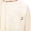 Relaxed fit hoodie in cotton White Ash