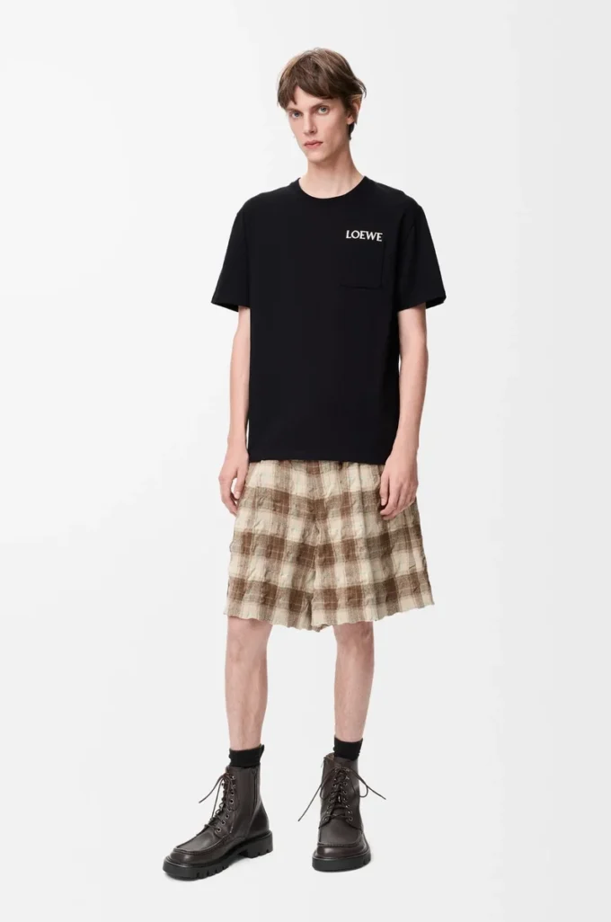 Relaxed fit T-shirt in cotton Black Relaxed fit T-shirt in cotton Black