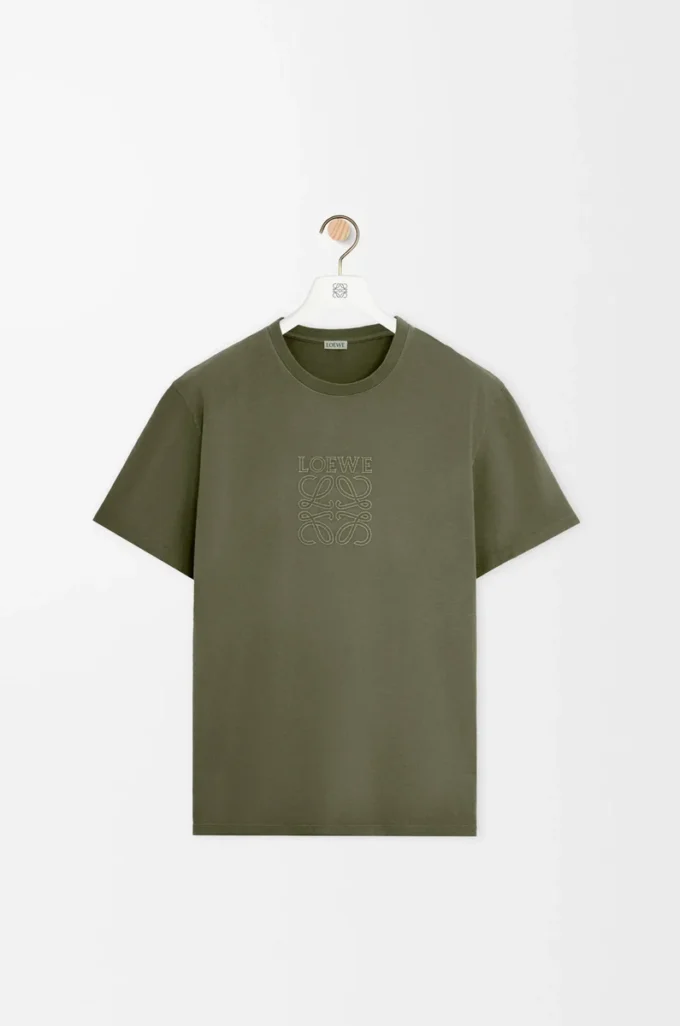 Relaxed fit T-shirt in cotton Khaki Green Relaxed fit T-shirt in cotton Khaki Green