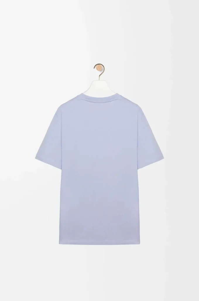 Relaxed fit T-shirt in cotton Light Blue Relaxed fit T-shirt in cotton Light Blue