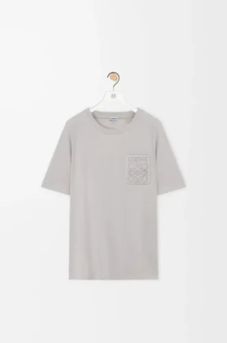 Relaxed fit T-shirt in cotton Medium Grey