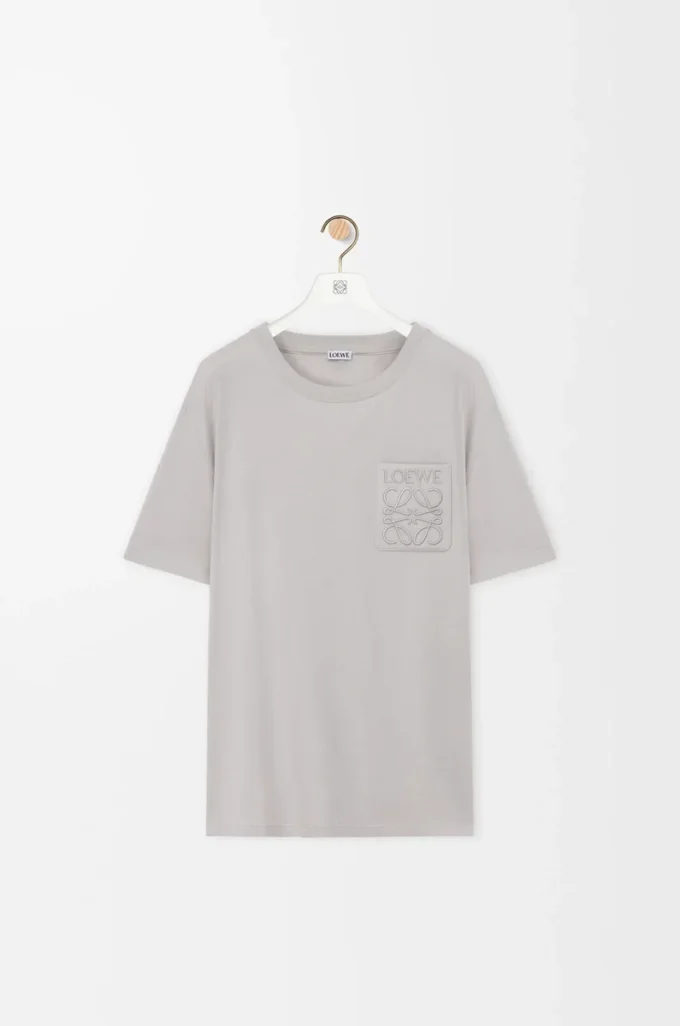 Relaxed fit T-shirt in cotton Medium Grey