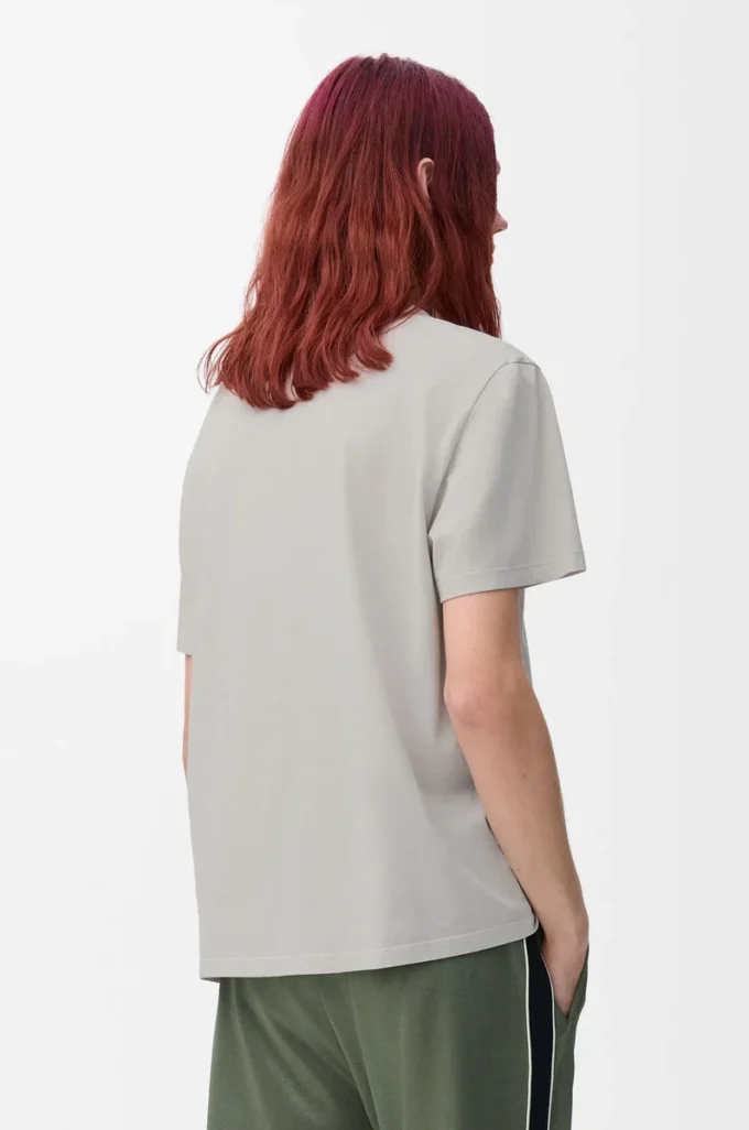 Relaxed fit T-shirt in cotton Medium Grey