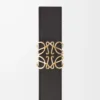 Reversible Anagram belt in smooth calfskin Black/Ocean/Gold