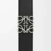 Reversible Anagram belt in smooth calfskin Black/Tan/Palladium