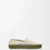 Rio slipper in suede and raffia Light Grey