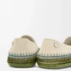 Rio slipper in suede and raffia Light Grey