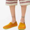 Rio slipper in suede and raffia Orange Rio slipper in suede and raffia Orange