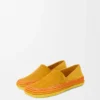 Rio slipper in suede and raffia Orange Rio slipper in suede and raffia Orange