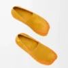 Rio slipper in suede and raffia Orange