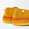 Rio slipper in suede and raffia Orange