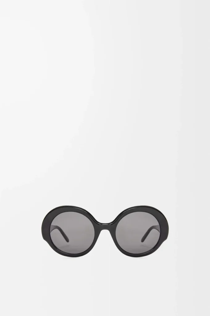 Round Slim sunglasses Black Round Slim sunglasses Black