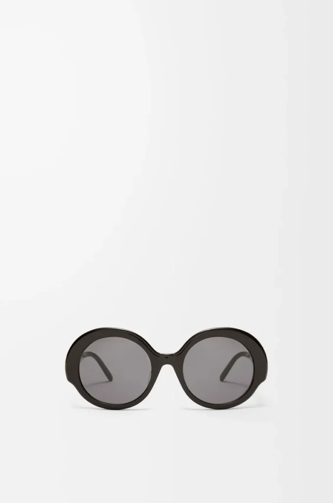 Round Slim sunglasses Black Round Slim sunglasses Black