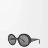 Round Slim sunglasses Black Round Slim sunglasses Black