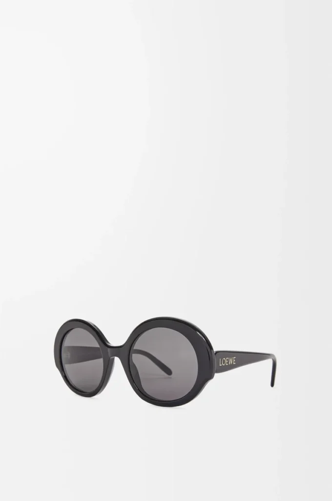 Round Slim sunglasses Black Round Slim sunglasses Black