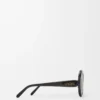 Round Slim sunglasses Black Round Slim sunglasses Black