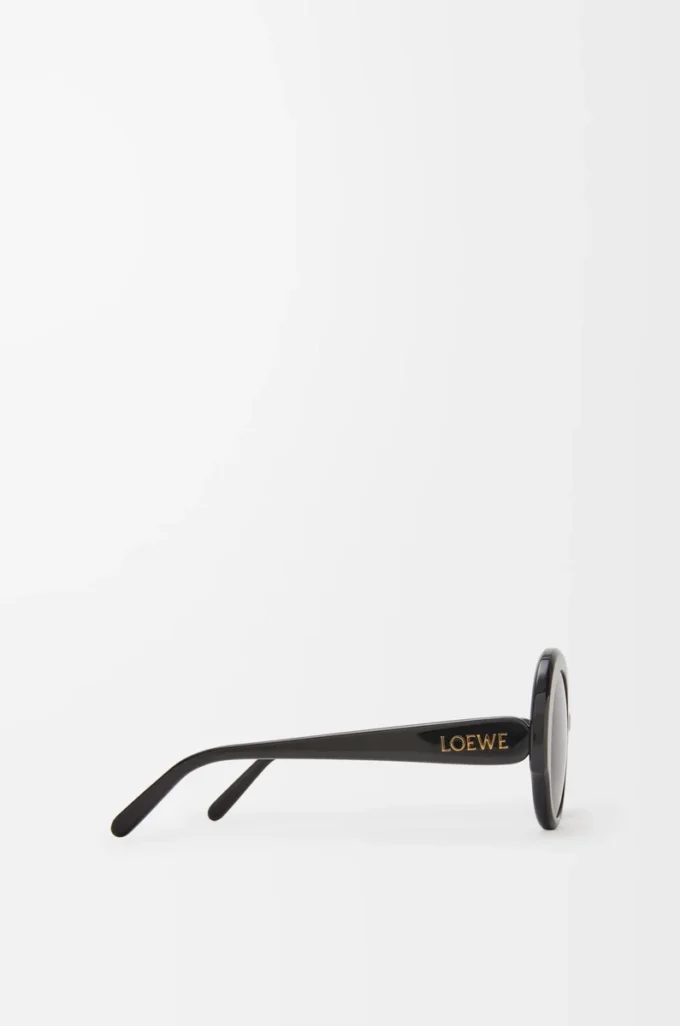 Round Slim sunglasses Black Round Slim sunglasses Black