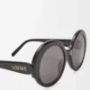 Round Slim sunglasses Black Round Slim sunglasses Black