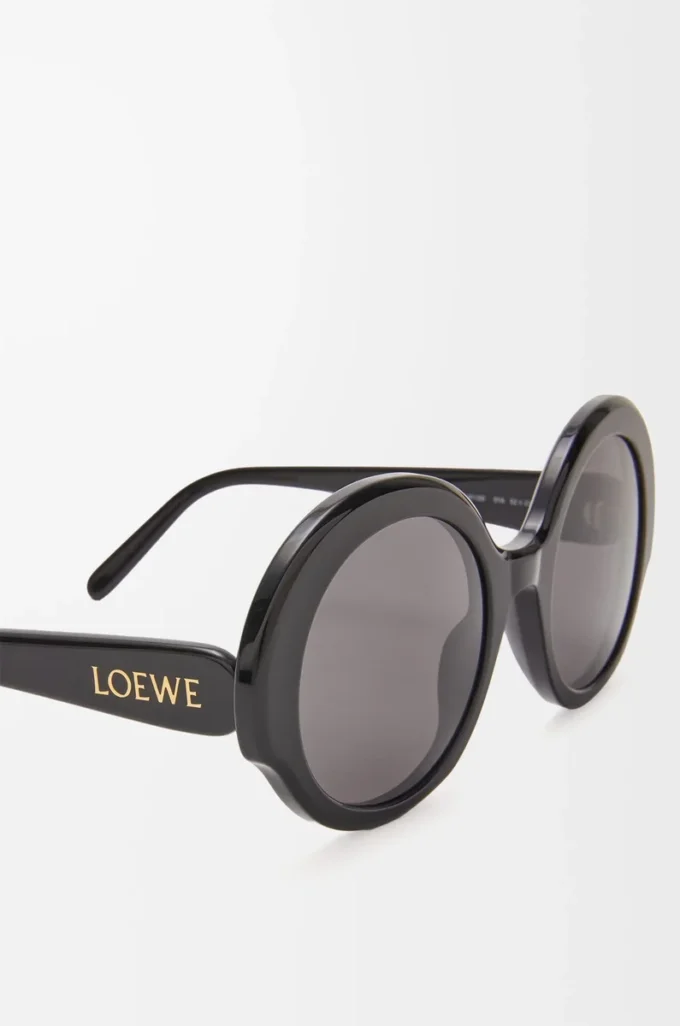 Round Slim sunglasses Black Round Slim sunglasses Black