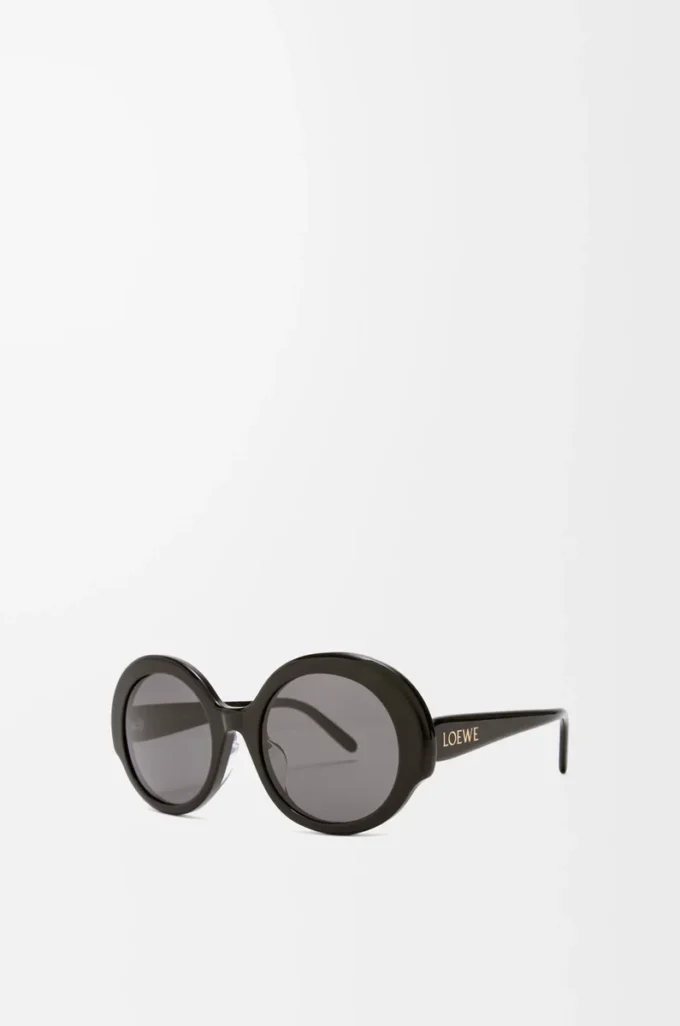 Round Slim sunglasses Black Round Slim sunglasses Black